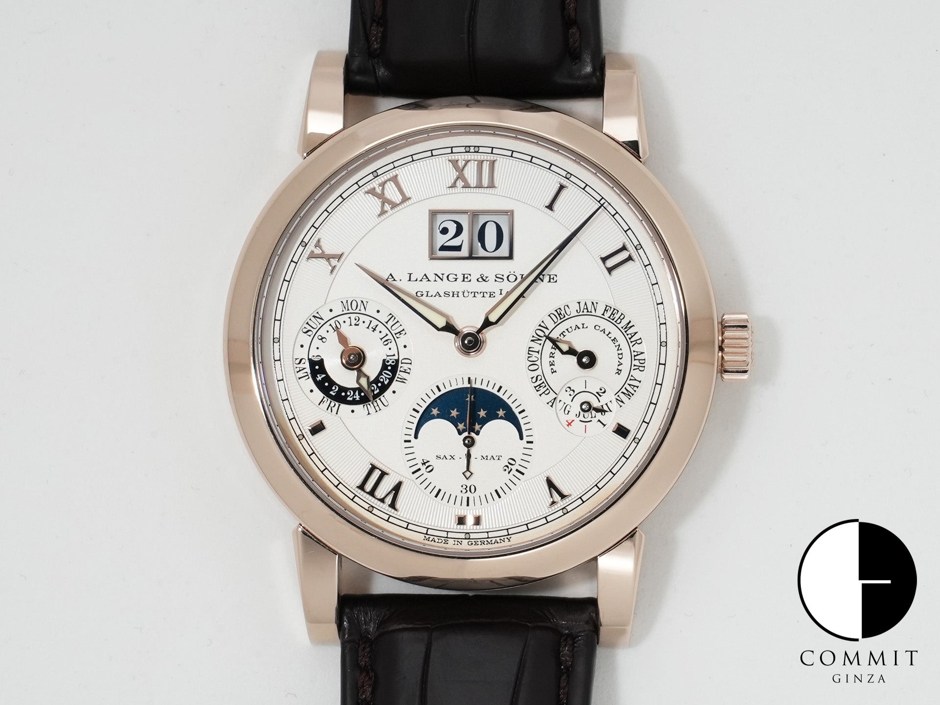 A.ランゲ＆ゾーネ ランゲマティック パーペチュアル Ref.310.050E ハニーゴールド シルバー文字盤 中古 dp4ah28e