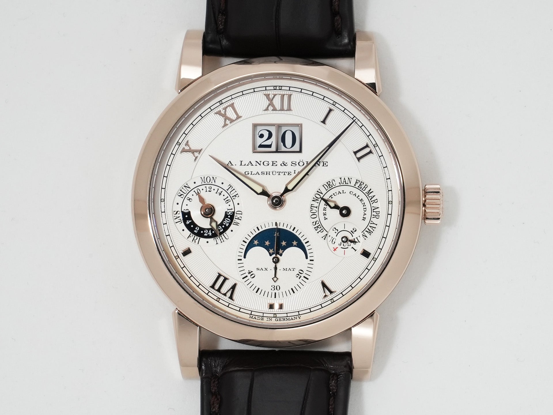 A.ランゲ＆ゾーネ ランゲマティック パーペチュアル Ref.310.050E ハニーゴールド シルバー文字盤 中古 dp4ah28e