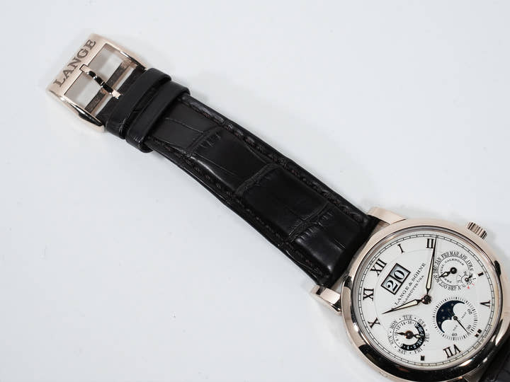 A.ランゲ＆ゾーネ ランゲマティック パーペチュアル Ref.310.050E ハニーゴールド シルバー文字盤 中古 dp4ah28e