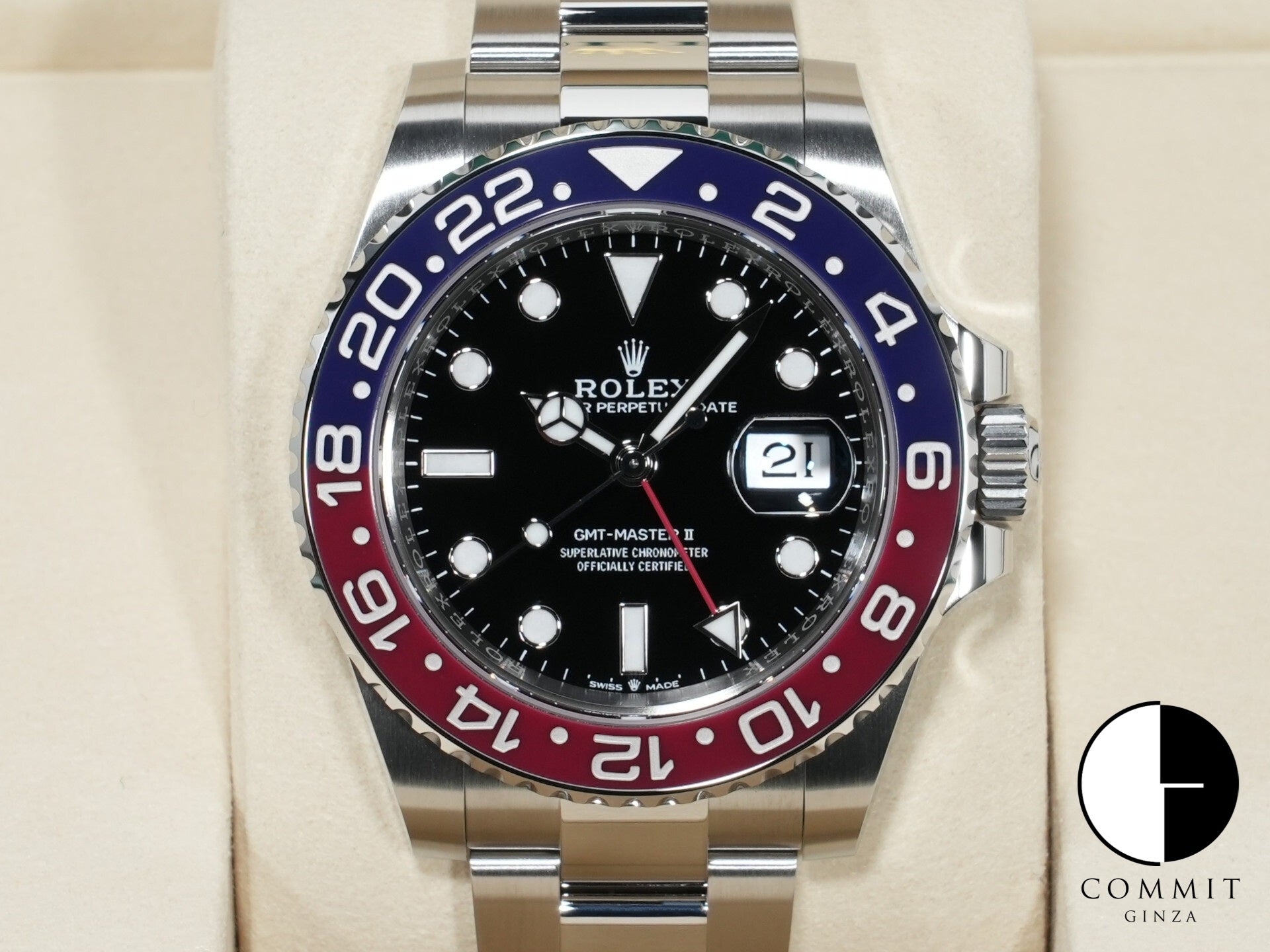ロレックス GMTマスターII Ref.126710BLRO ステンレススチール ブラック文字盤 オイスターブレスレット 未使用 x4q8t4bz
