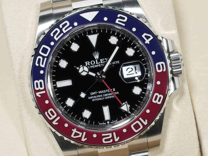 ロレックス GMTマスターII Ref.126710BLRO ステンレススチール ブラック文字盤 オイスターブレスレット 未使用 x4q8t4bz