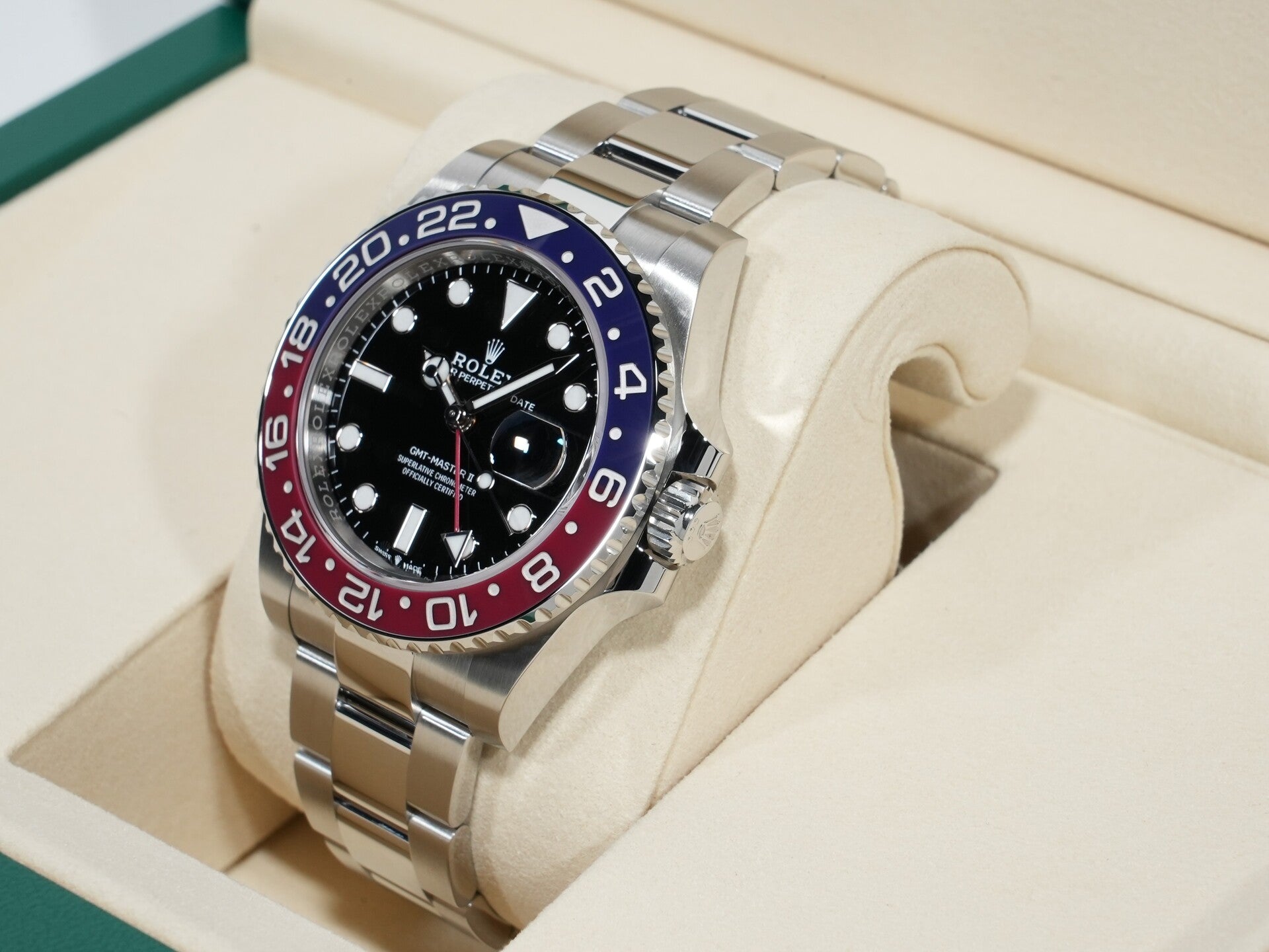 ロレックス GMTマスターII Ref.126710BLRO ステンレススチール ブラック文字盤 オイスターブレスレット 未使用 x4q8t4bz