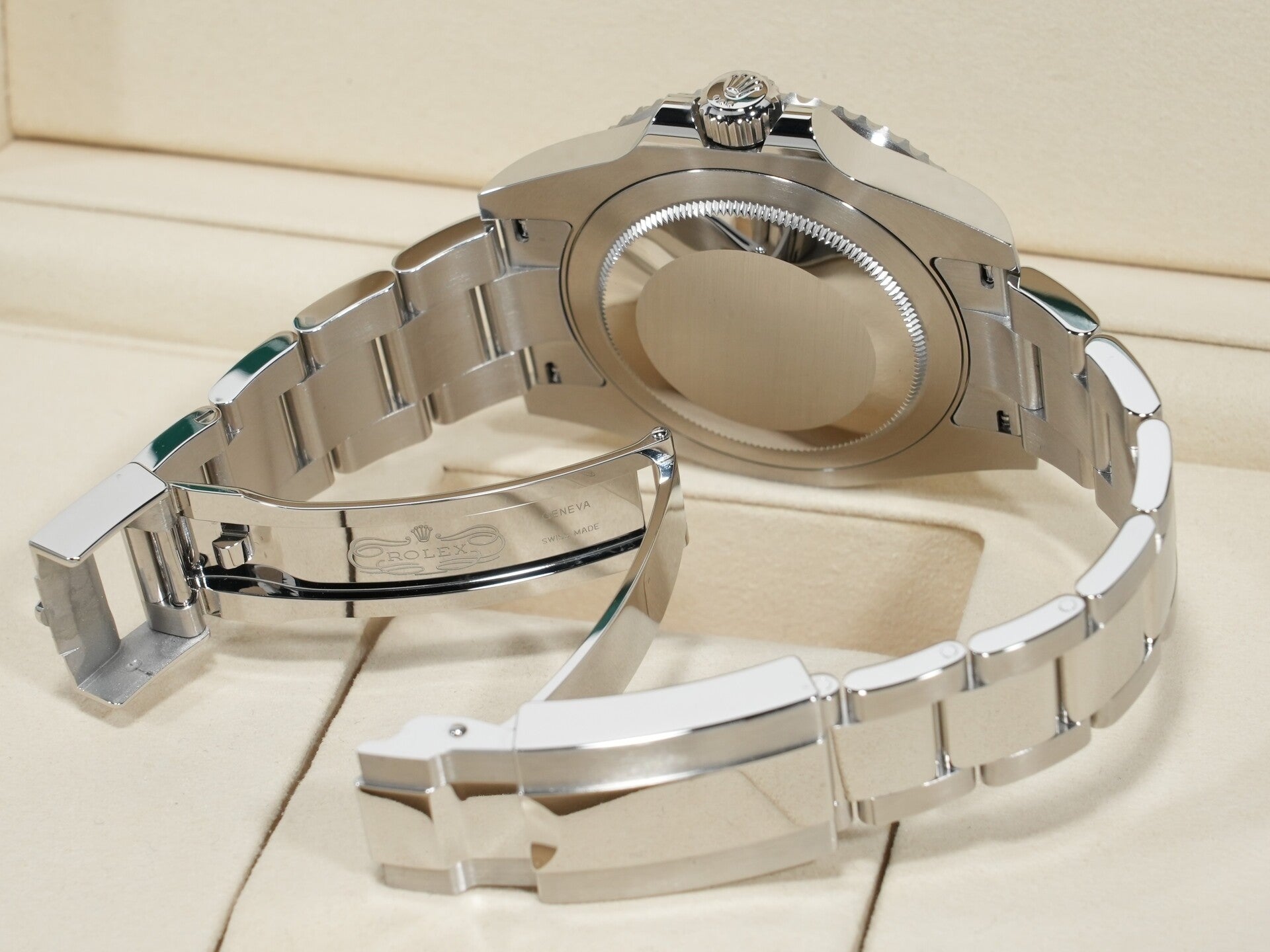 ロレックス GMTマスターII Ref.126710GRNR ステンレススチール ブラック文字盤 オイスターブレスレット 未使用 3yj9j6qb