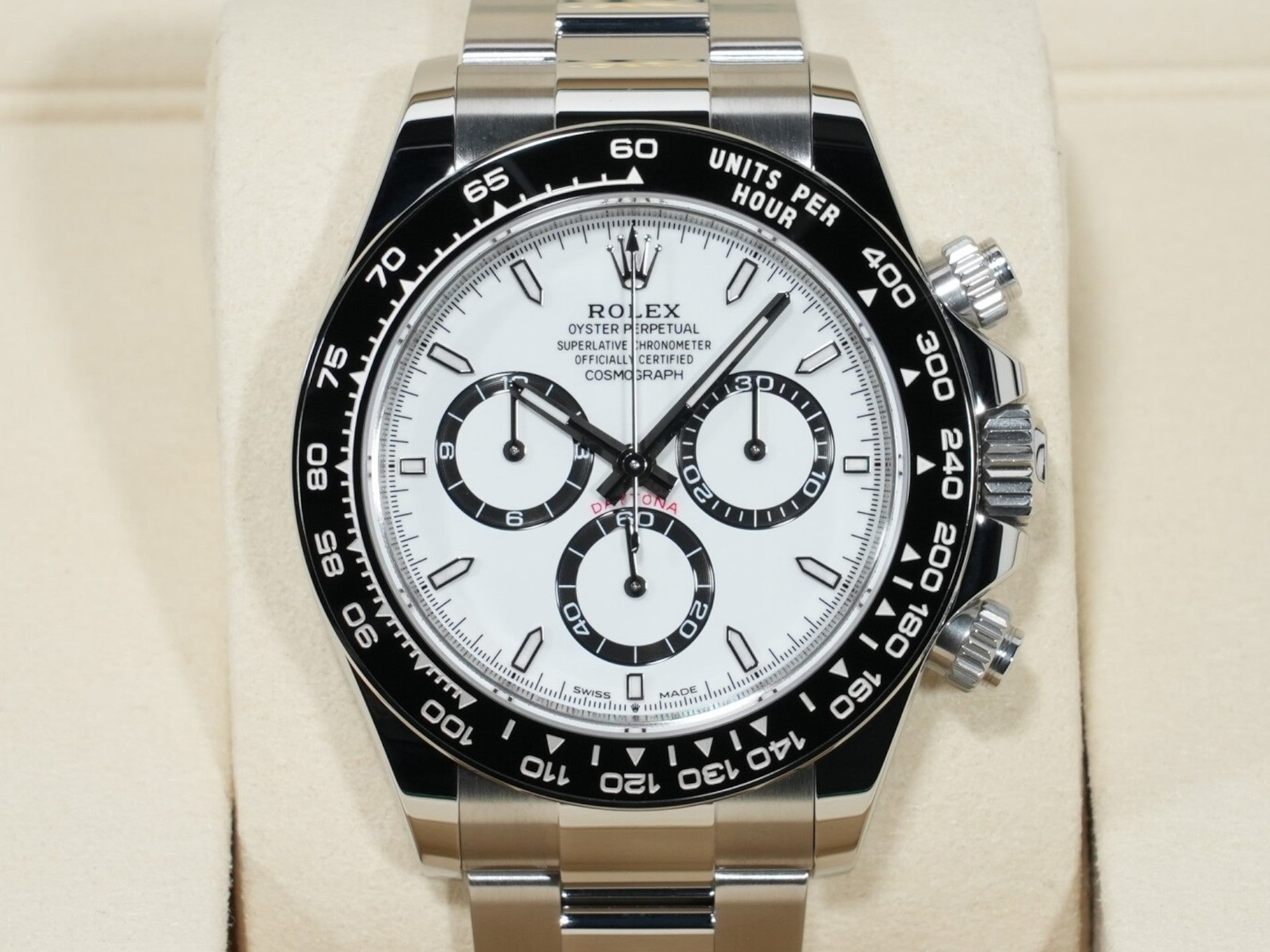 ロレックス デイトナ Ref.126500LN ステンレススチール ホワイト文字盤 未使用 ffspj27d