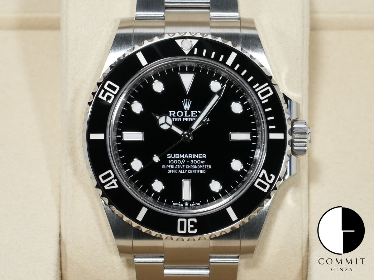 ロレックス サブマリーナー ノンデイト Ref.124060 ステンレススチール ブラック文字盤 未使用 2fj8oqt4