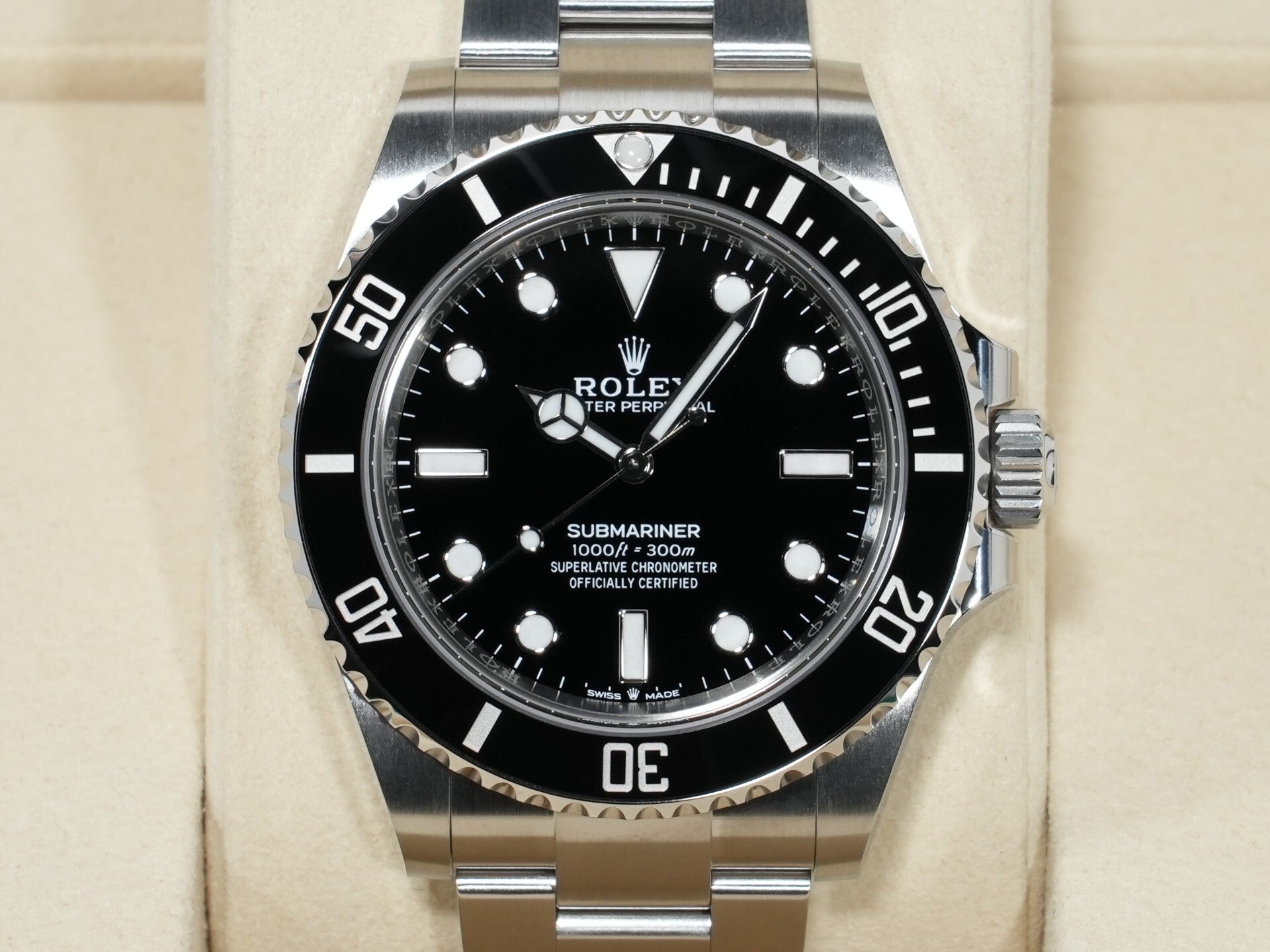 ロレックス サブマリーナー ノンデイト Ref.124060 ステンレススチール ブラック文字盤 未使用 2fj8oqt4