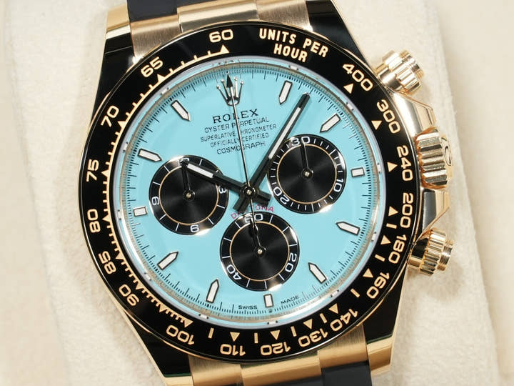 ロレックス デイトナ Ref.126518LN イエローゴールド ターコイズブルー文字盤 未使用 5ob4zp72