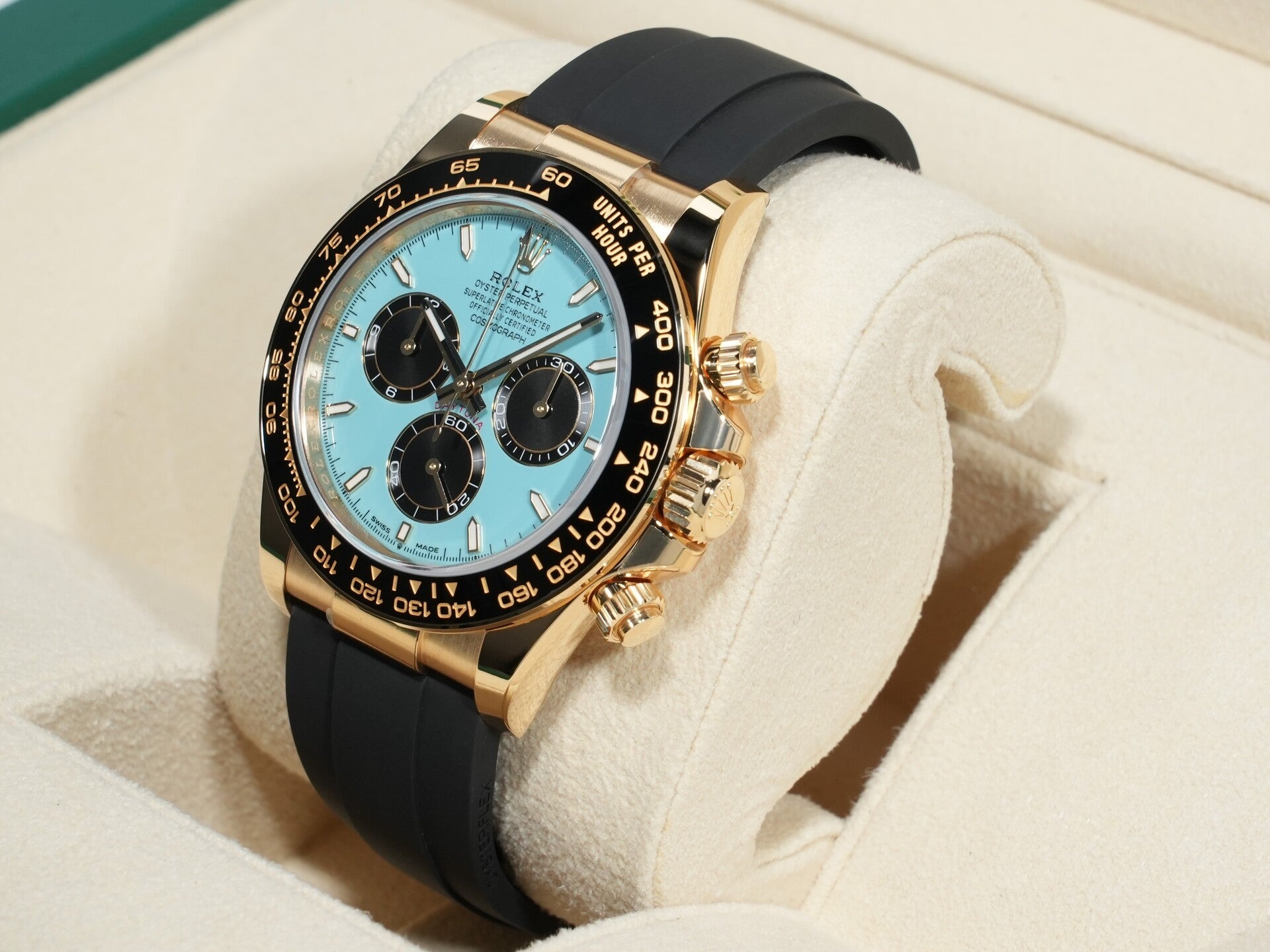 ロレックス デイトナ Ref.126518LN イエローゴールド ターコイズブルー文字盤 未使用 5ob4zp72