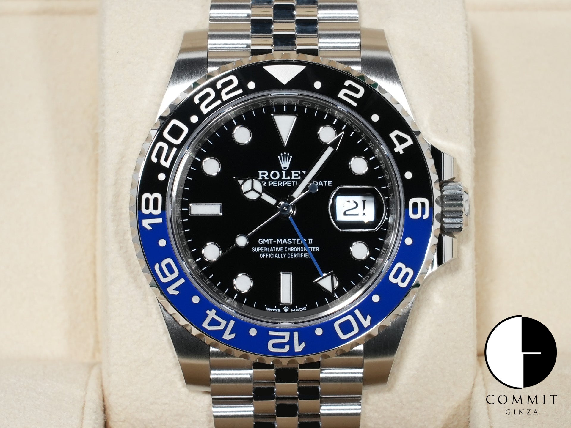 ロレックス GMTマスターII Ref.126710BLNR ステンレススチール ブラック文字盤 ジュビリーブレスレット 中古 mehci62q