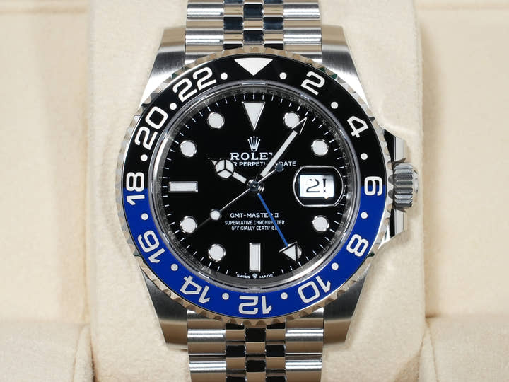 ロレックス GMTマスターII Ref.126710BLNR ステンレススチール ブラック文字盤 ジュビリーブレスレット 中古 mehci62q