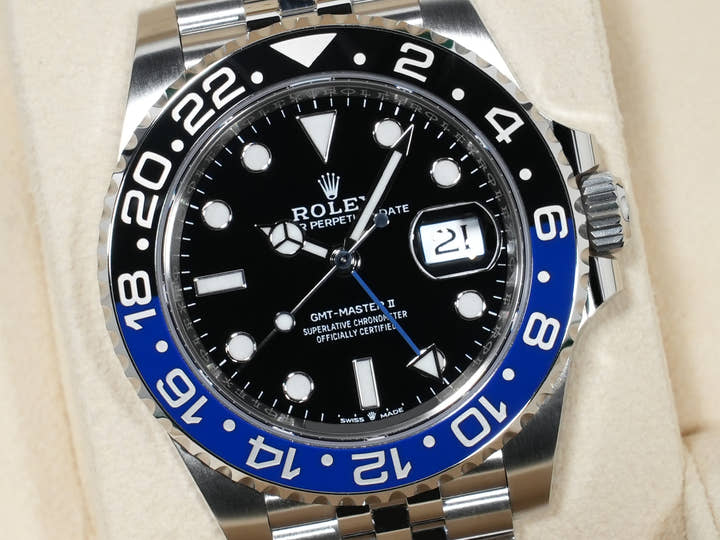 ロレックス GMTマスターII Ref.126710BLNR ステンレススチール ブラック文字盤 ジュビリーブレスレット 中古 mehci62q