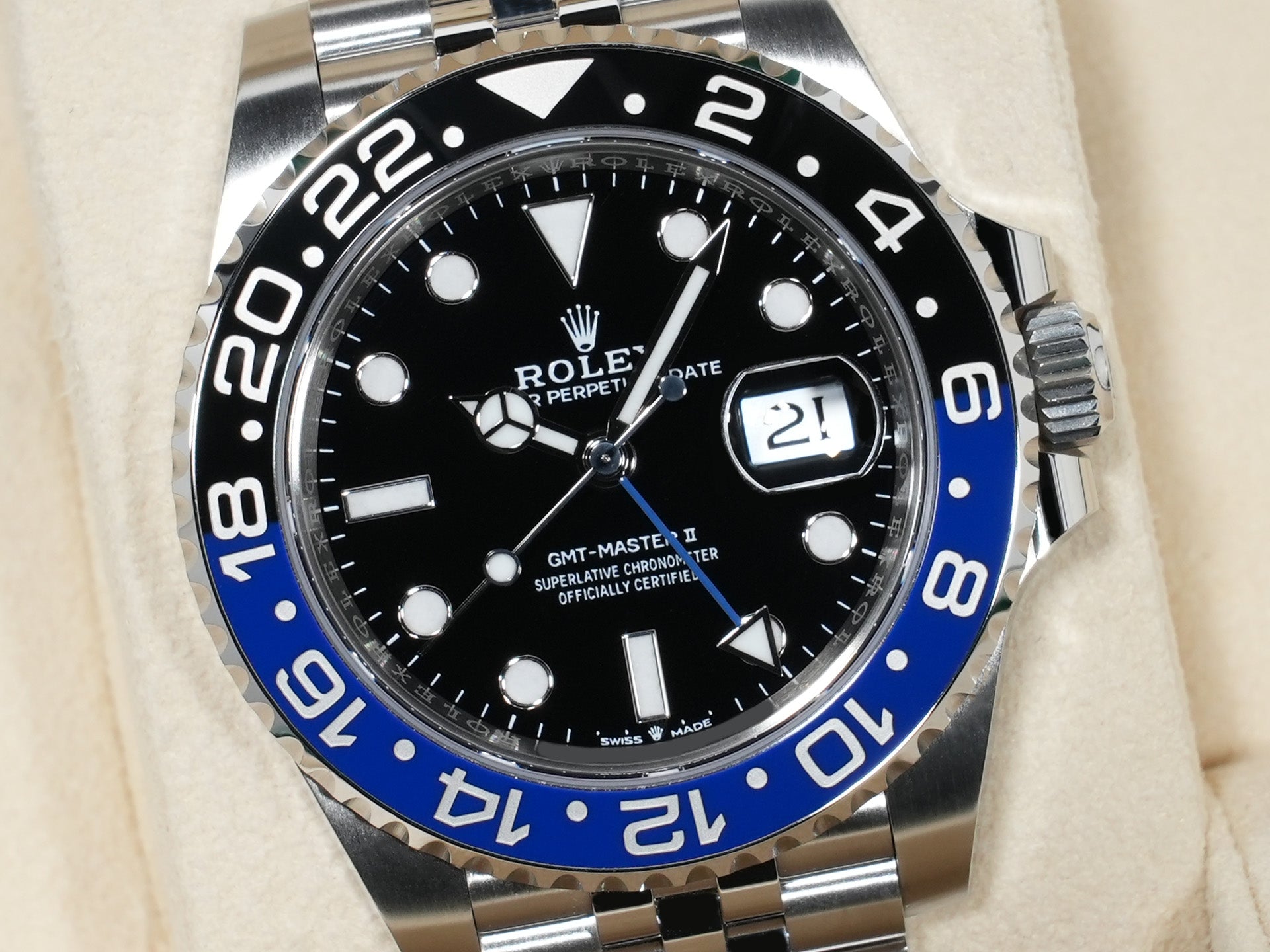 ロレックス GMTマスターII Ref.126710BLNR ステンレススチール ブラック文字盤 ジュビリーブレスレット 中古 mehci62q