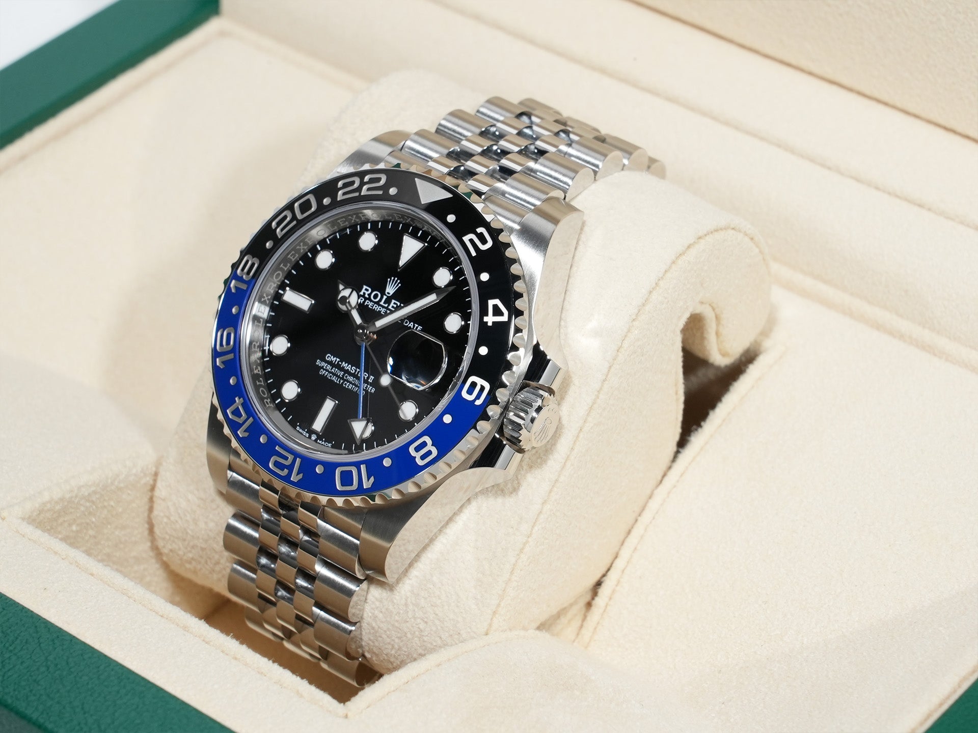 ロレックス GMTマスターII Ref.126710BLNR ステンレススチール ブラック文字盤 ジュビリーブレスレット 中古 mehci62q