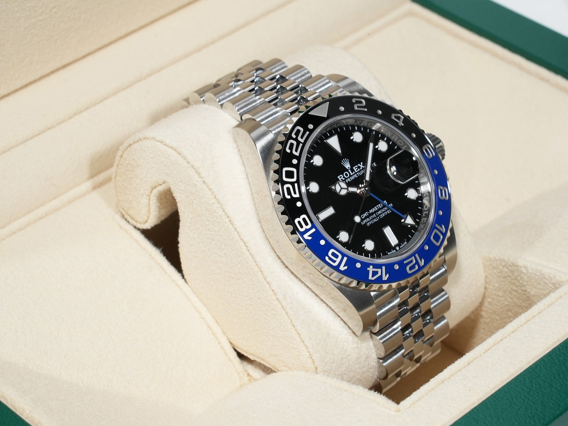 ロレックス GMTマスターII Ref.126710BLNR ステンレススチール ブラック文字盤 ジュビリーブレスレット 中古 mehci62q