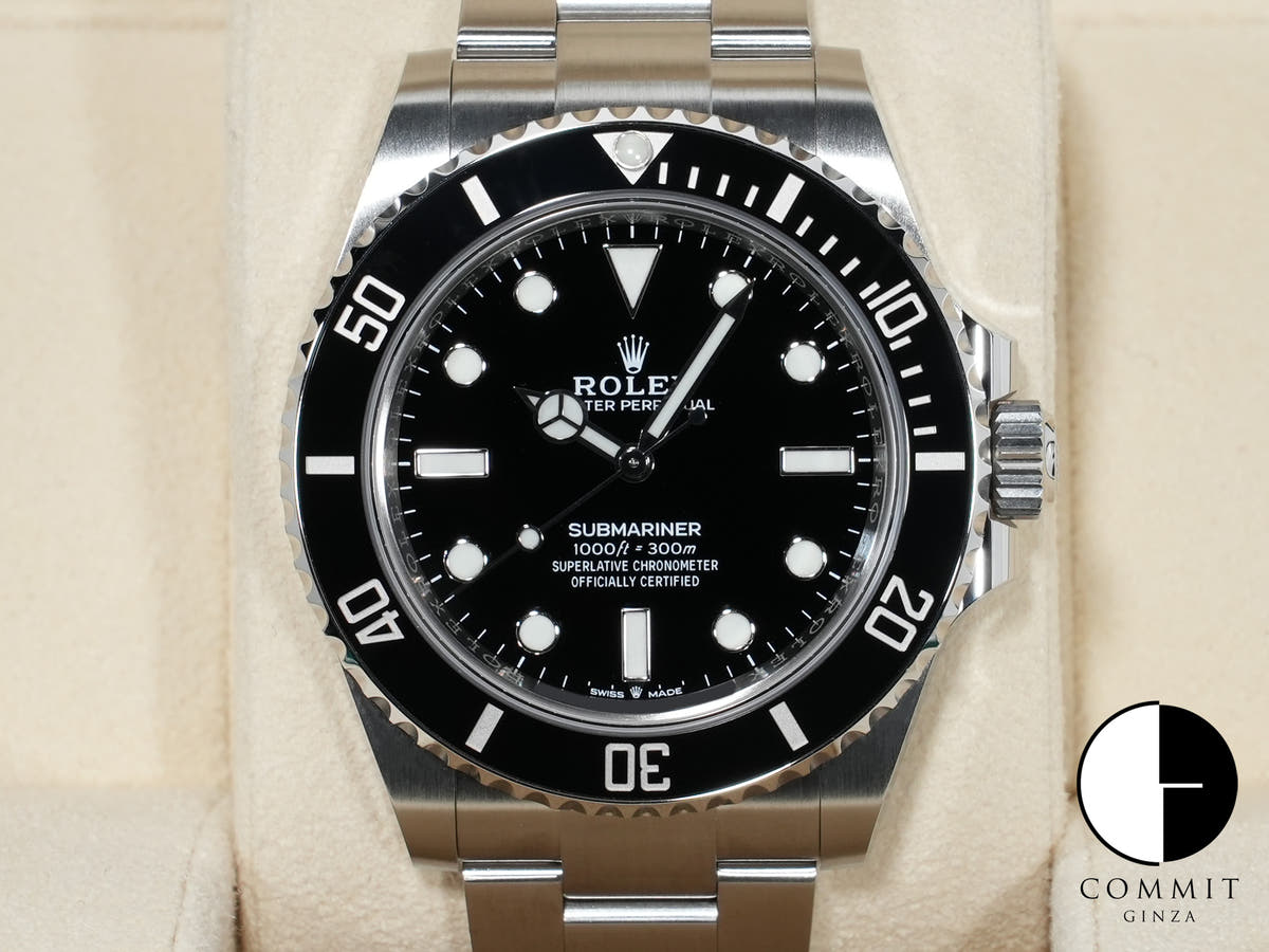 ロレックス サブマリーナー ノンデイト Ref.124060 ステンレススチール ブラック文字盤 中古 wpxd8nah