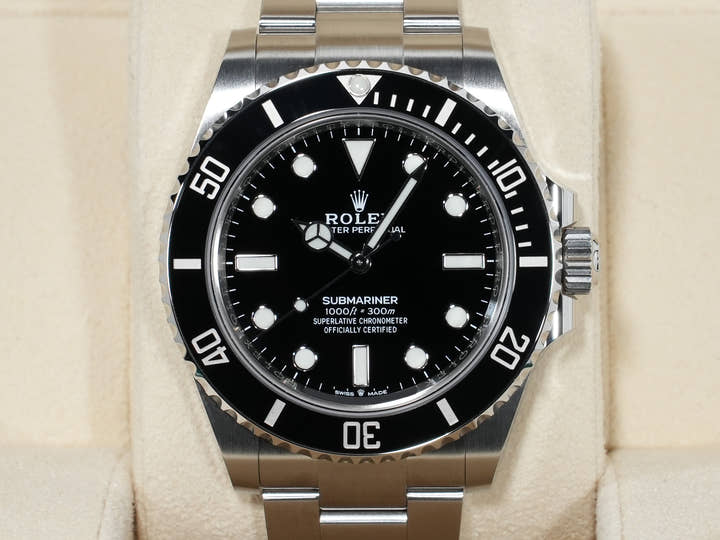 ロレックス サブマリーナー ノンデイト Ref.124060 ステンレススチール ブラック文字盤 中古 wpxd8nah