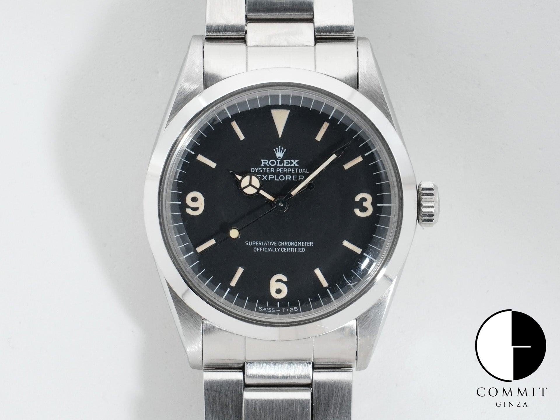 ロレックス エクスプローラーI Ref.1016 ステンレススチール ブラック文字盤 中古 wcpc4vrz