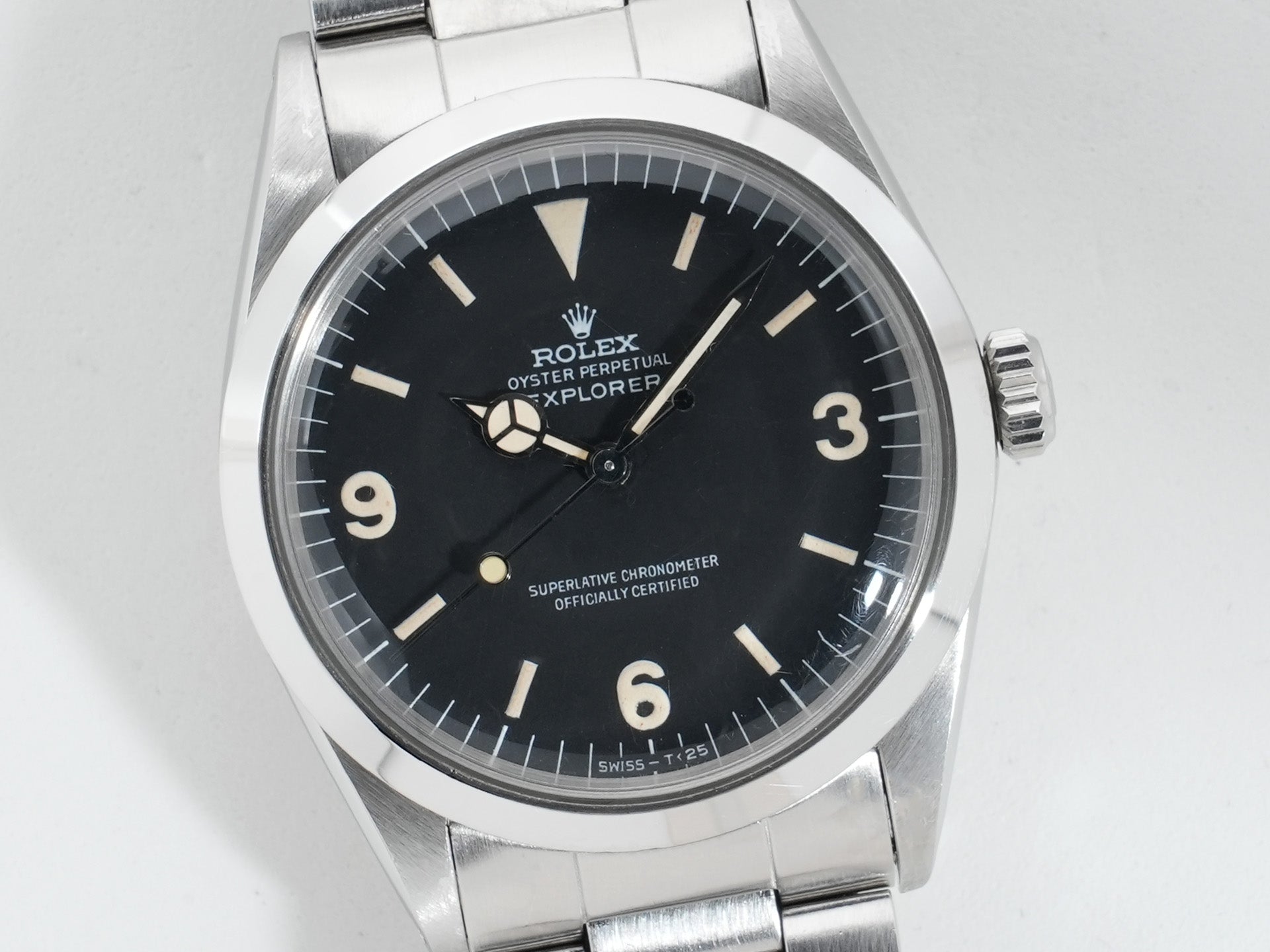 ロレックス エクスプローラーI Ref.1016 ステンレススチール ブラック文字盤 中古 wcpc4vrz