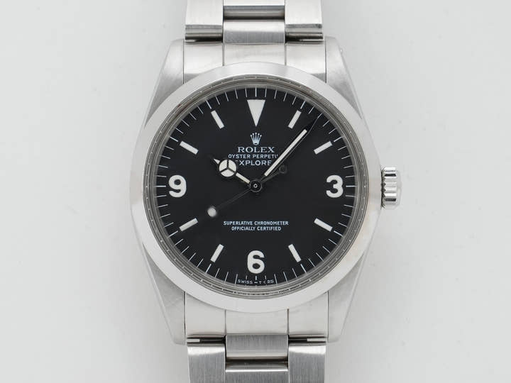 ロレックス エクスプローラーI Ref.1016 ステンレススチール ブラック文字盤 中古 7dqjesew