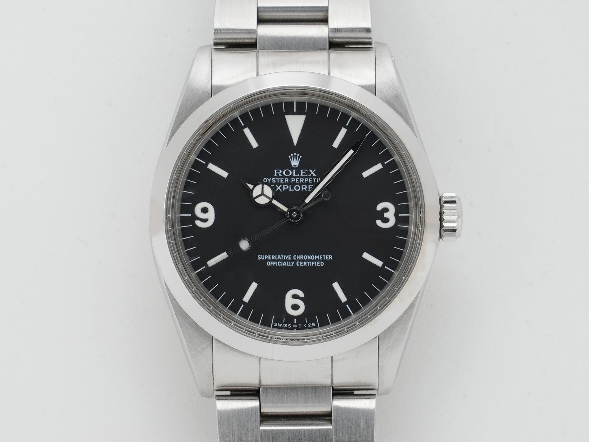 ロレックス エクスプローラーI Ref.1016 ステンレススチール ブラック文字盤 中古 7dqjesew