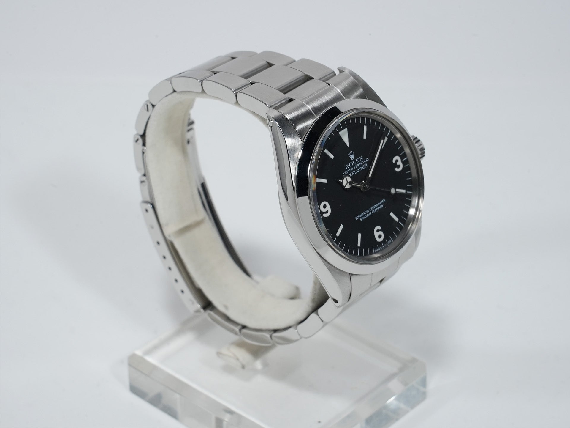ロレックス エクスプローラーI Ref.1016 ステンレススチール ブラック文字盤 中古 7dqjesew