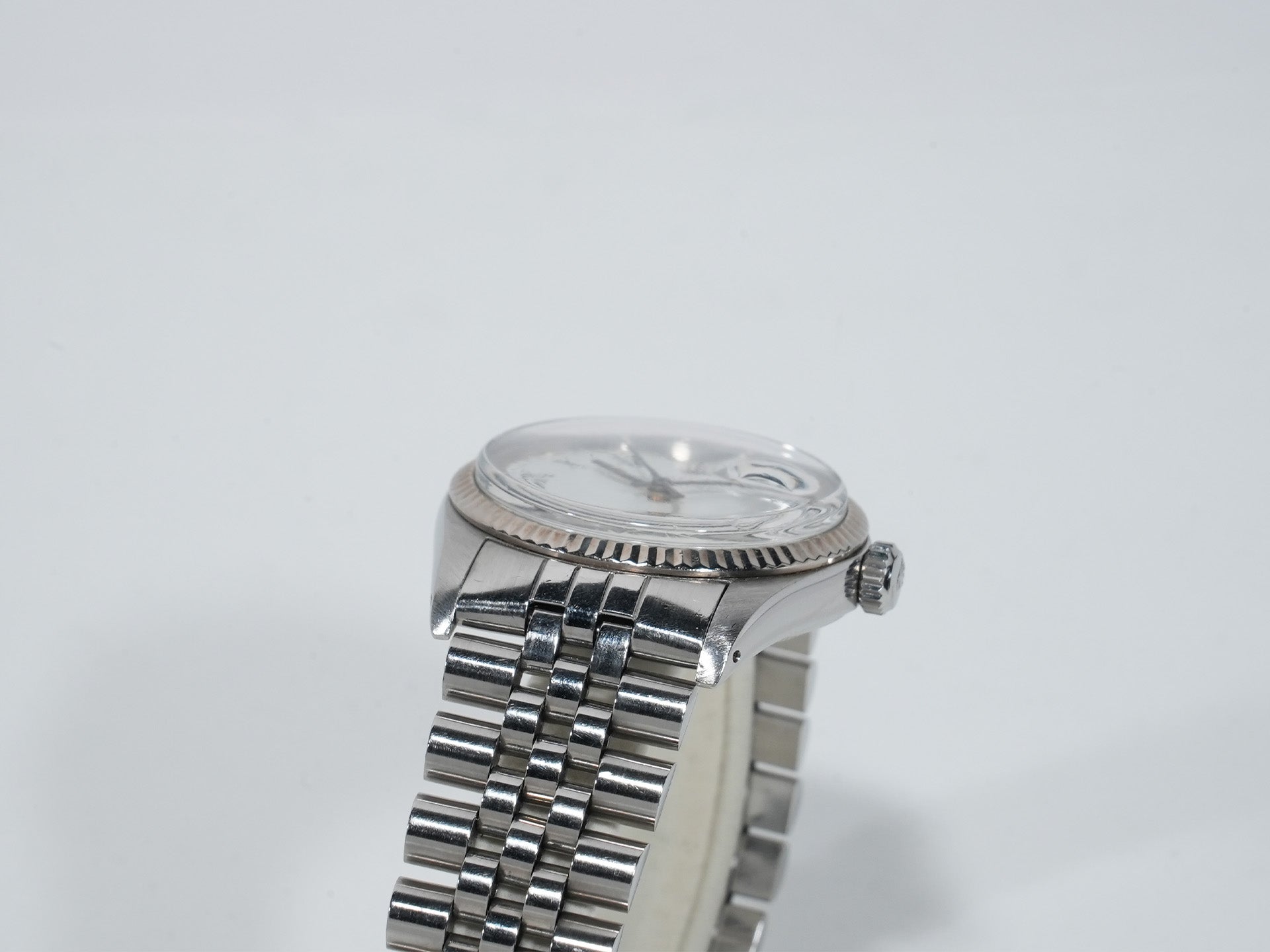 ロレックス デイトジャスト Ref.16014 ステンレススチール/ホワイトゴールド ホワイトバックリー文字盤 中古 qugwwsim