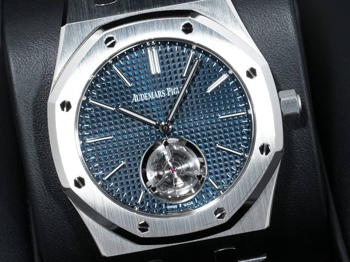 オーデマピゲ ロイヤルオーク フライング トゥールビヨン エクストラ シン (RD#3) Ref.26670ST.OO.1240ST.02 ステンレススチール ブルー文字盤 美中古 rdbdtcxx