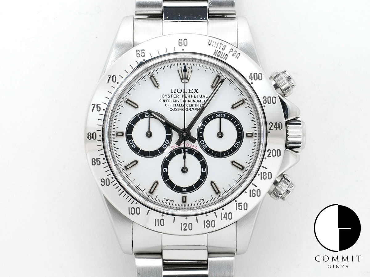 ロレックス デイトナ エルプリメロ Ref.16520 ステンレススチール ホワイト文字盤 中古 57tb769v