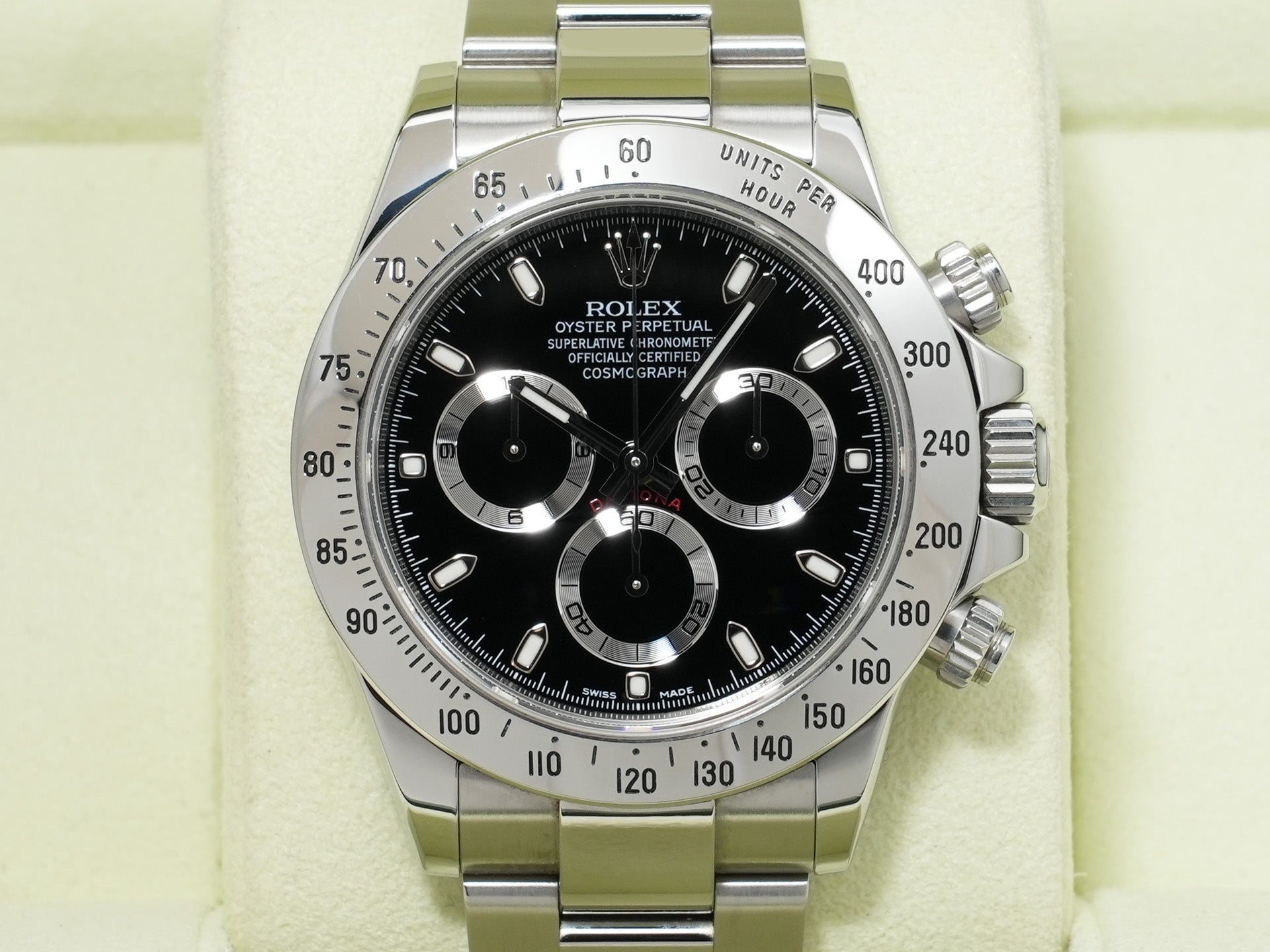 ロレックス デイトナ Ref.116520 ステンレススチール ブラック文字盤 中古 dmmcvjgk