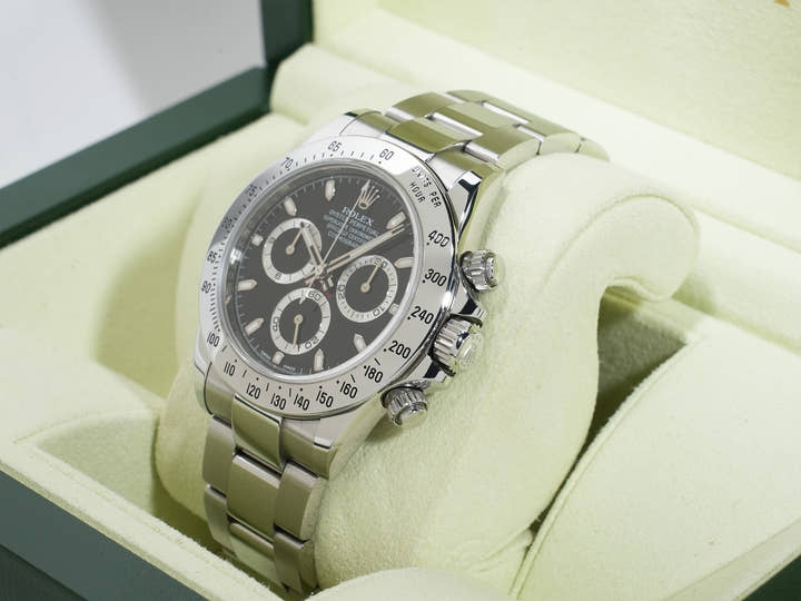 ロレックス デイトナ Ref.116520 ステンレススチール ブラック文字盤 中古 dmmcvjgk