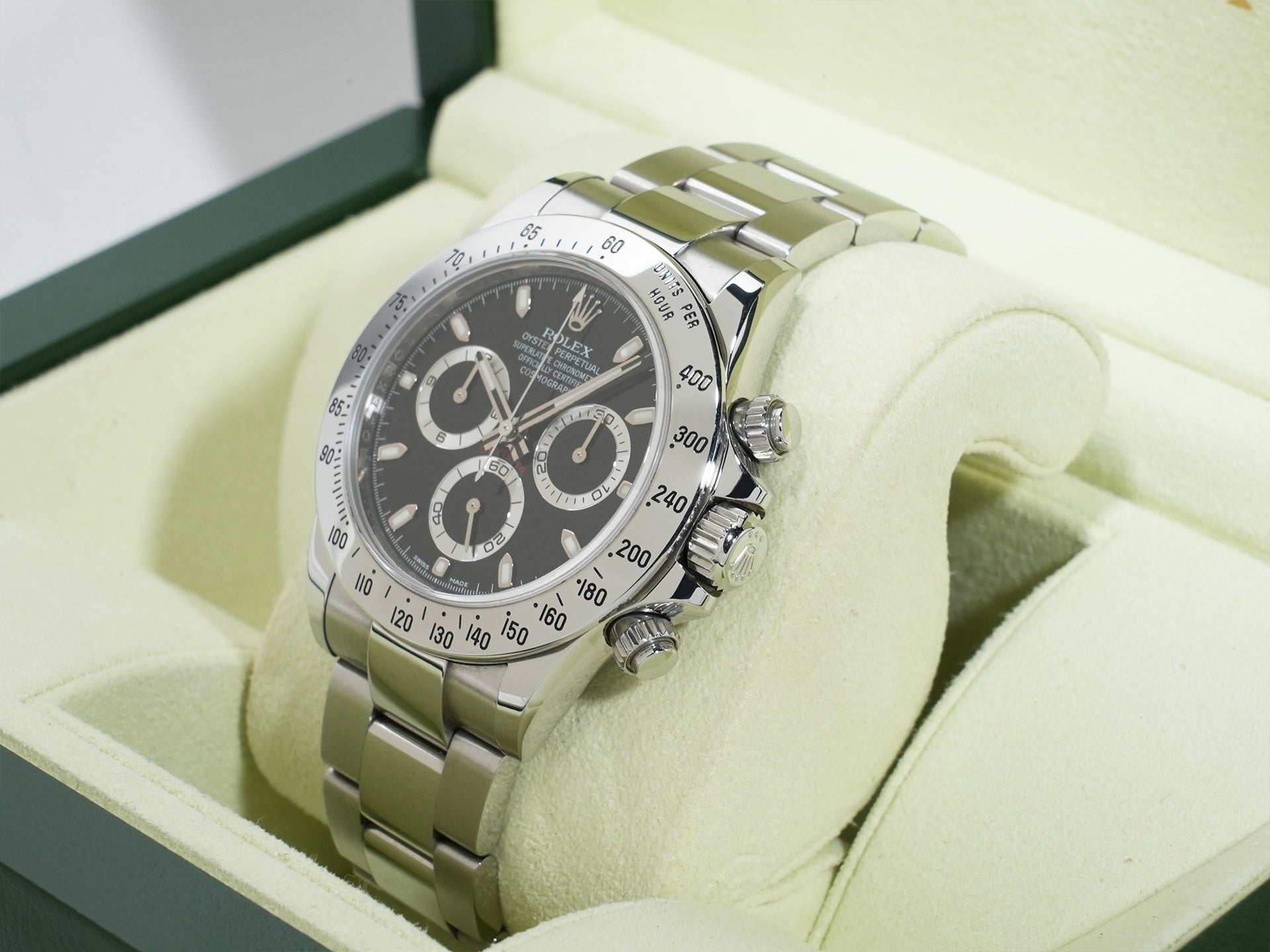 ロレックス デイトナ Ref.116520 ステンレススチール ブラック文字盤 中古 dmmcvjgk