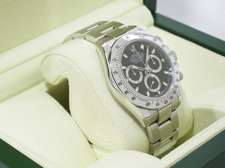 ロレックス デイトナ Ref.116520 ステンレススチール ブラック文字盤 中古 dmmcvjgk