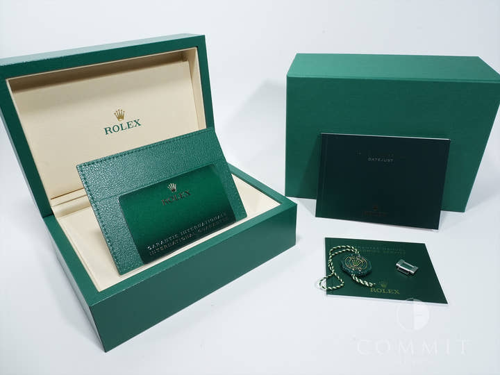 ロレックス デイトジャスト36 Ref.126234 ステンレススチール/ホワイトゴールド ブラック文字盤 オイスターブレスレット 極美品 oa8b8jg6