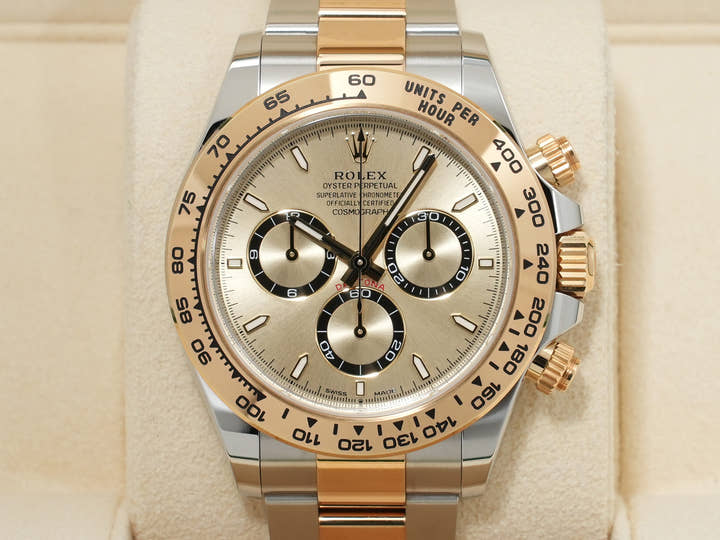 ロレックス デイトナ Ref.126503 ステンレススチール/イエローゴールド ゴールデン文字盤 美中古 a957fanb