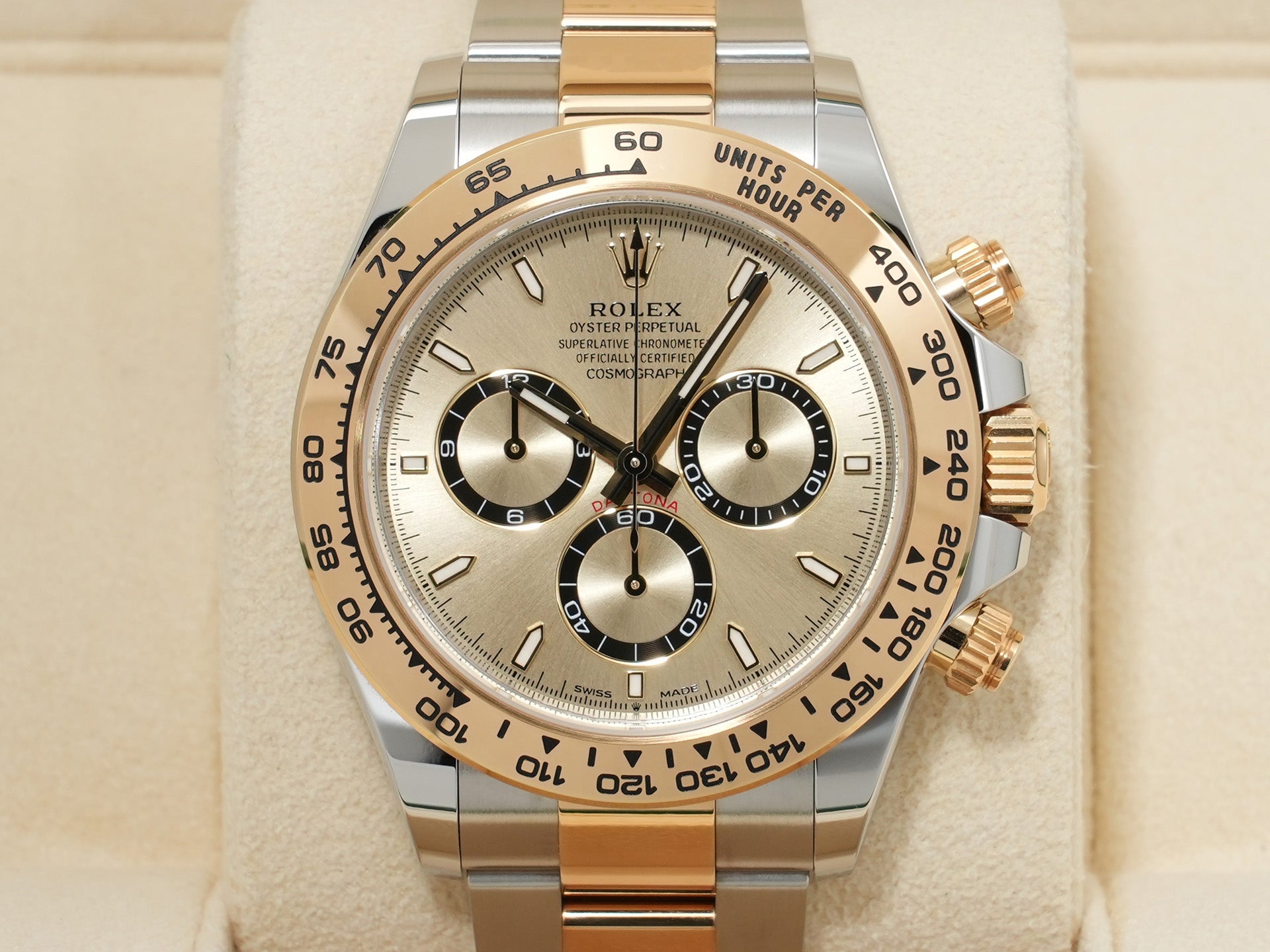 ロレックス デイトナ Ref.126503 ステンレススチール/イエローゴールド ゴールデン文字盤 美中古 a957fanb