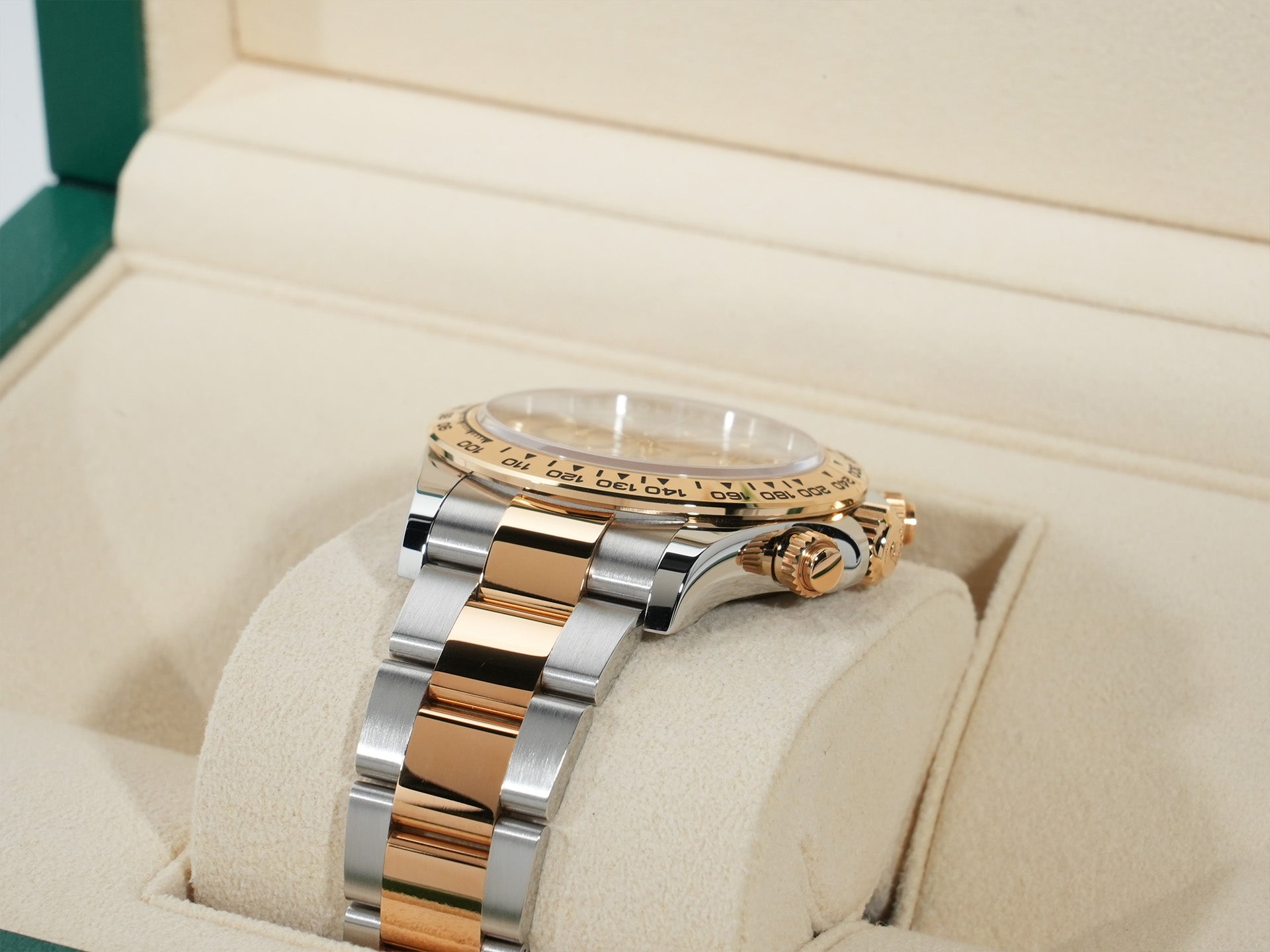 ロレックス デイトナ Ref.126503 ステンレススチール/イエローゴールド ゴールデン文字盤 美中古 a957fanb