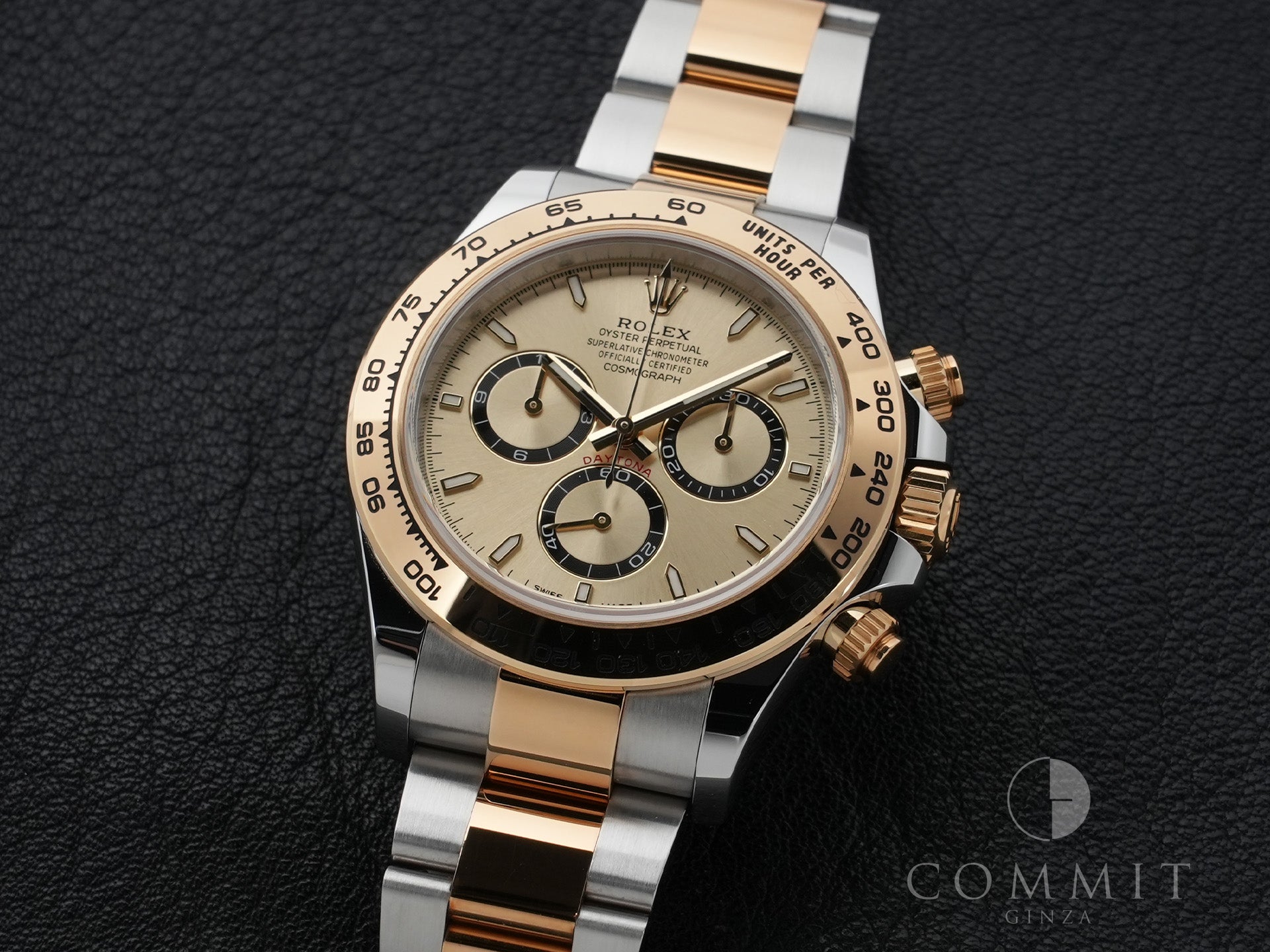 ロレックス デイトナ Ref.126503 ステンレススチール/イエローゴールド ゴールデン文字盤 美中古 a957fanb