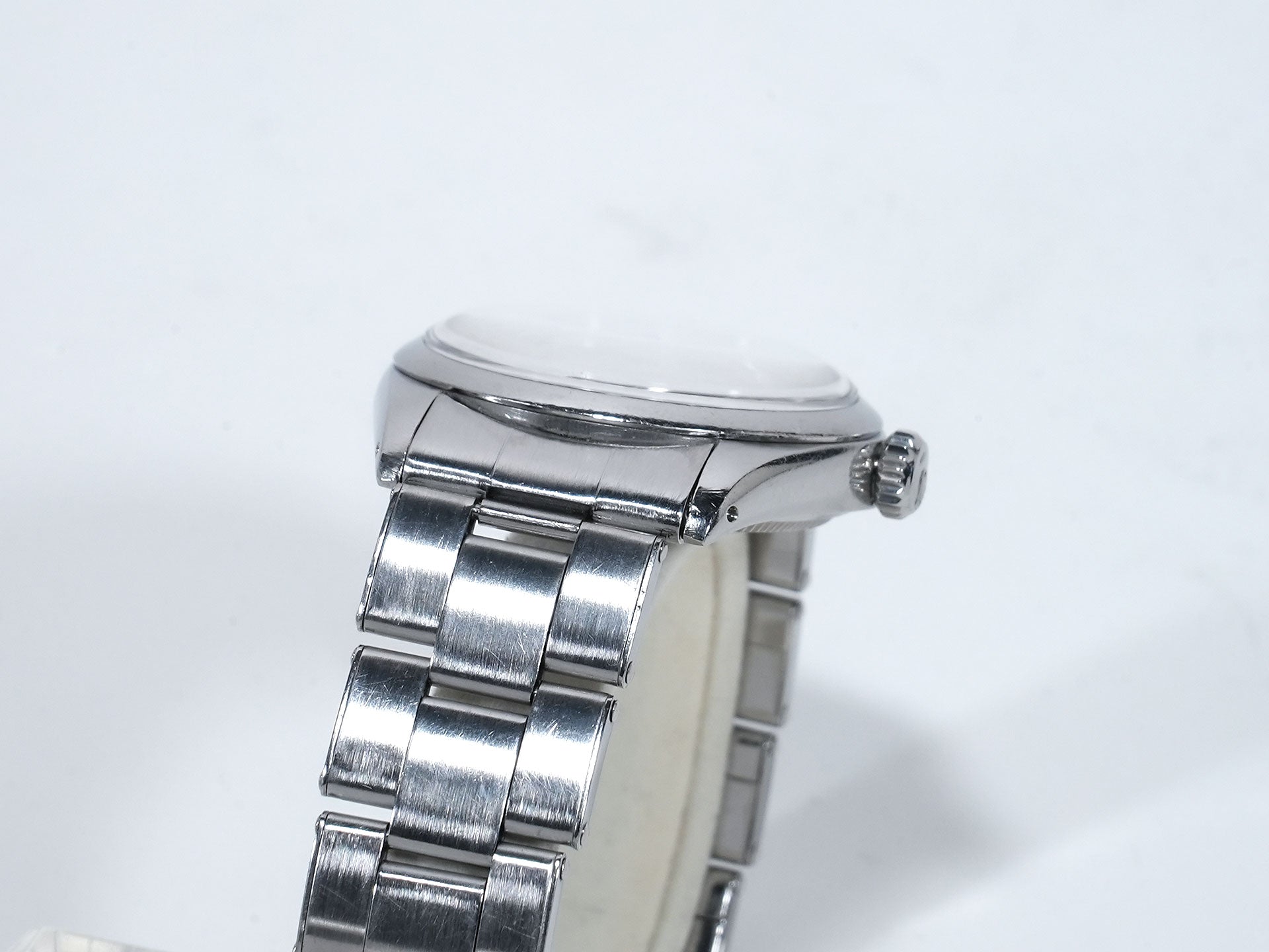 ロレックス オイスターパーペチュアル デイト Ref.1500 ステンレススチール トロピカルミラー文字盤 中古 xtpg9ca9