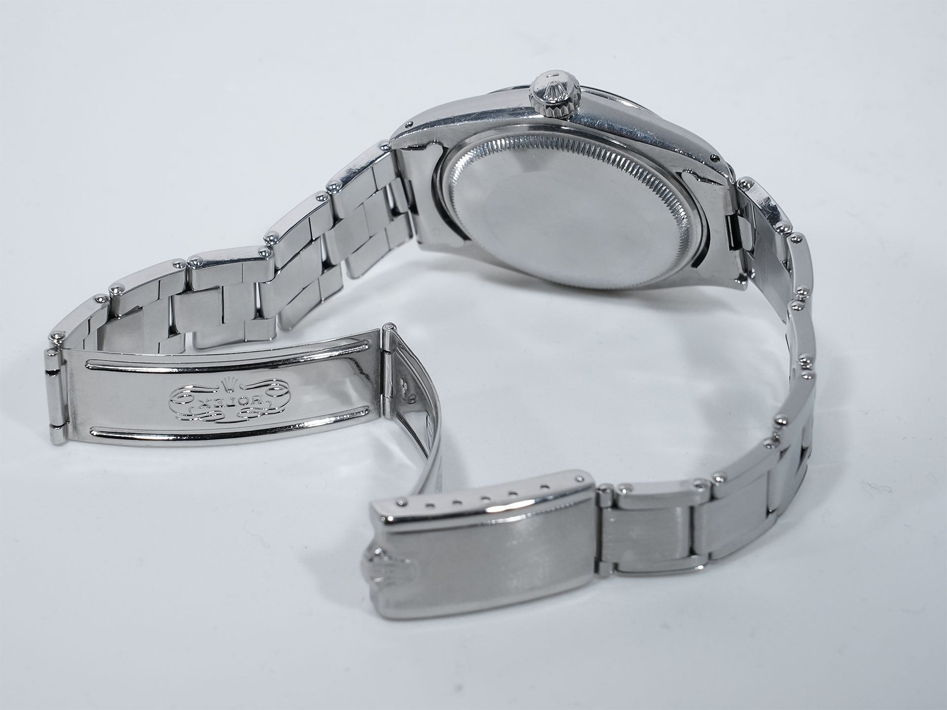 ロレックス オイスターパーペチュアル デイト Ref.1500 ステンレススチール トロピカルミラー文字盤 中古 xtpg9ca9