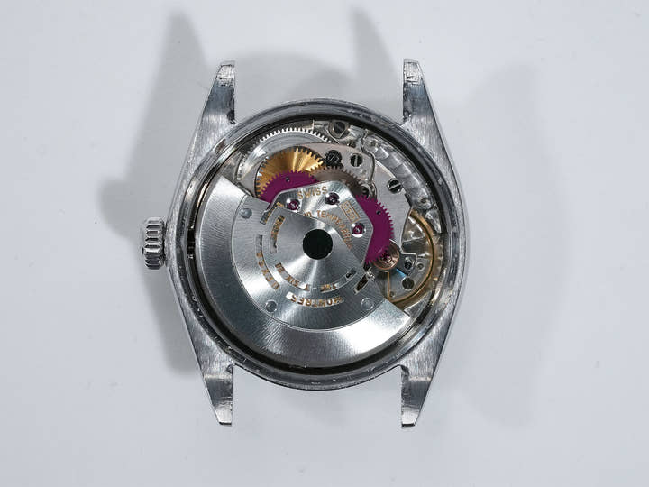 ロレックス オイスターパーペチュアル デイト Ref.1500 ステンレススチール トロピカルミラー文字盤 中古 xtpg9ca9