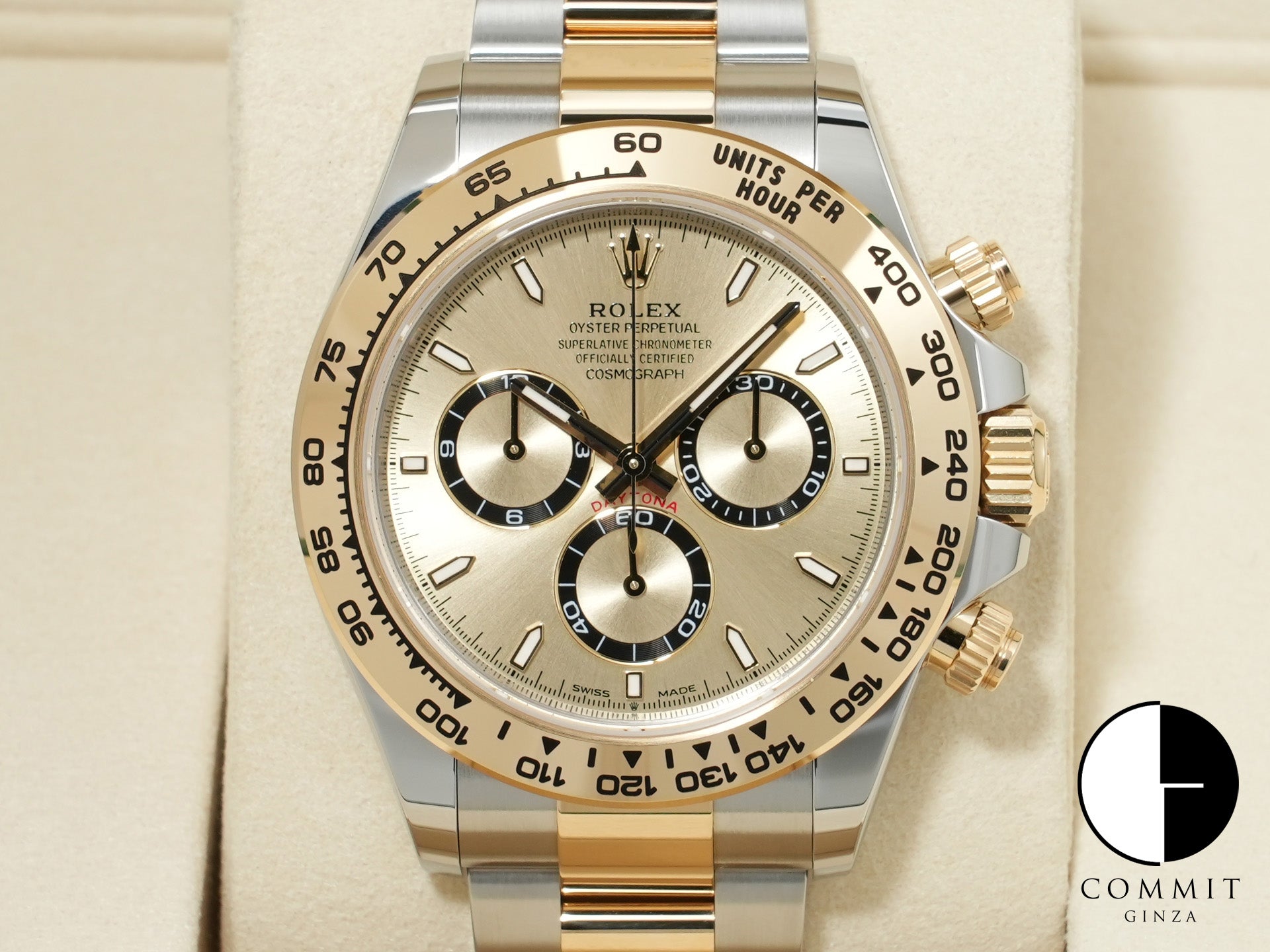 ロレックス デイトナ Ref.126503 ステンレススチール/イエローゴールド ゴールデン文字盤 未使用 i3y2rone