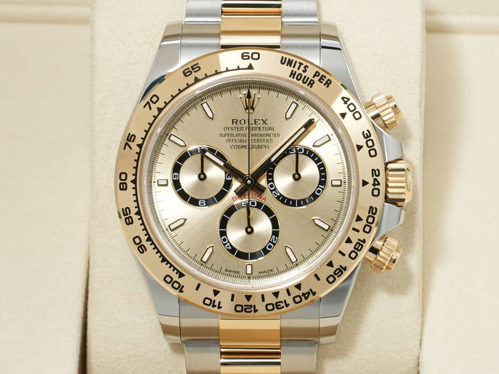 ロレックス デイトナ Ref.126503 ステンレススチール/イエローゴールド ゴールデン文字盤 未使用 i3y2rone