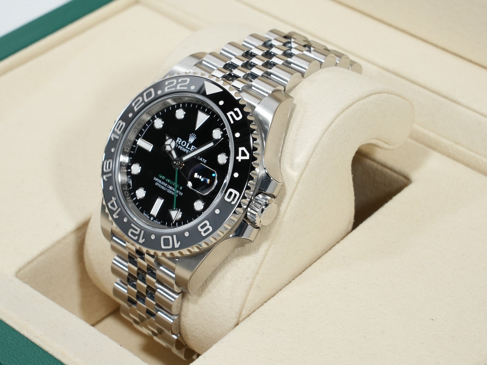 ロレックス GMTマスターII Ref.126710GRNR ステンレススチール ブラック文字盤 ジュビリーブレスレット 未使用 ou7qq3m6