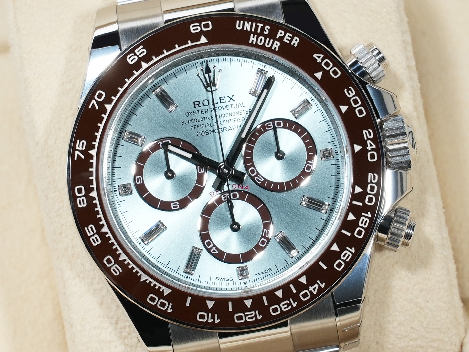 ロレックス デイトナ Ref.126506A プラチナ アイスブルーx11Pダイヤ文字盤 未使用 ye6ig2r7