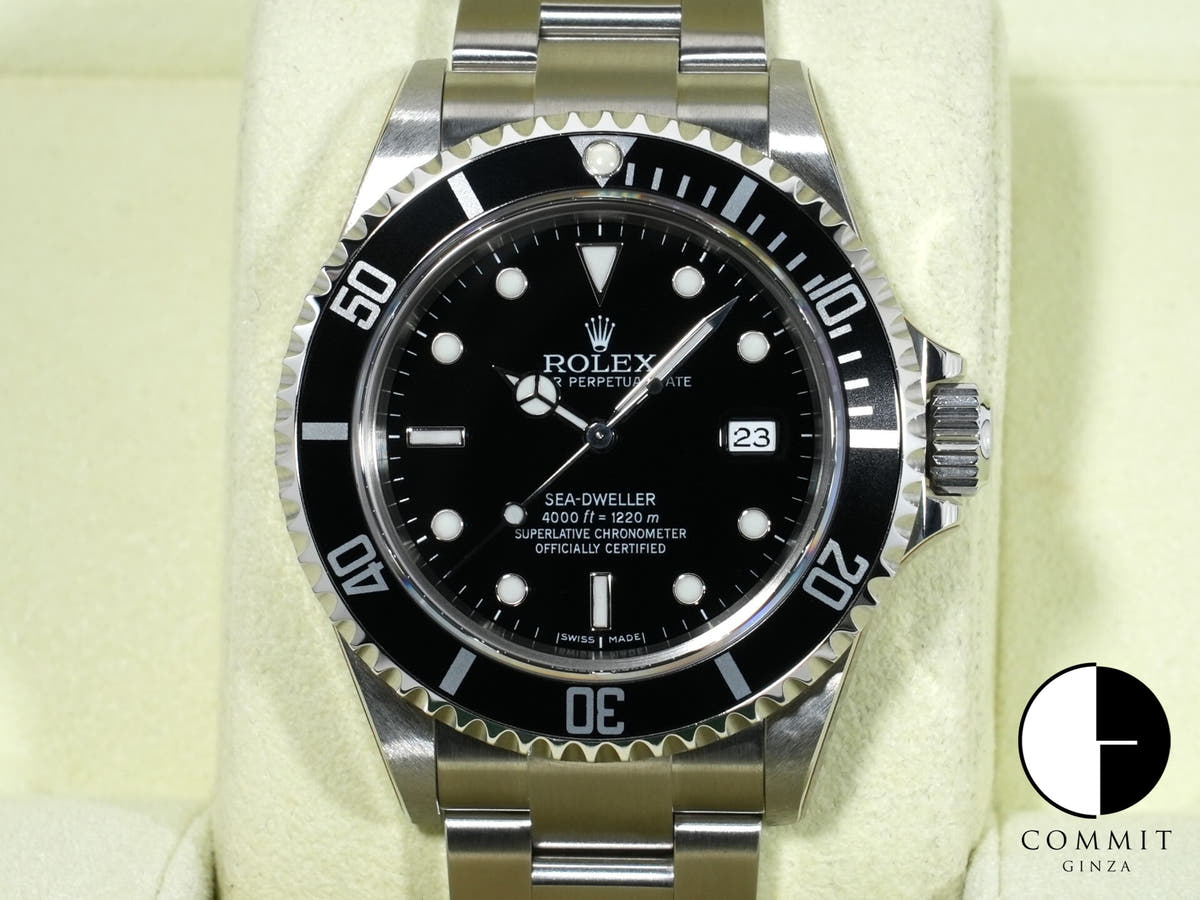 ロレックス シードゥエラー Ref.16600 ステンレススチール ブラック文字盤 デッドストック s7b6zcjd