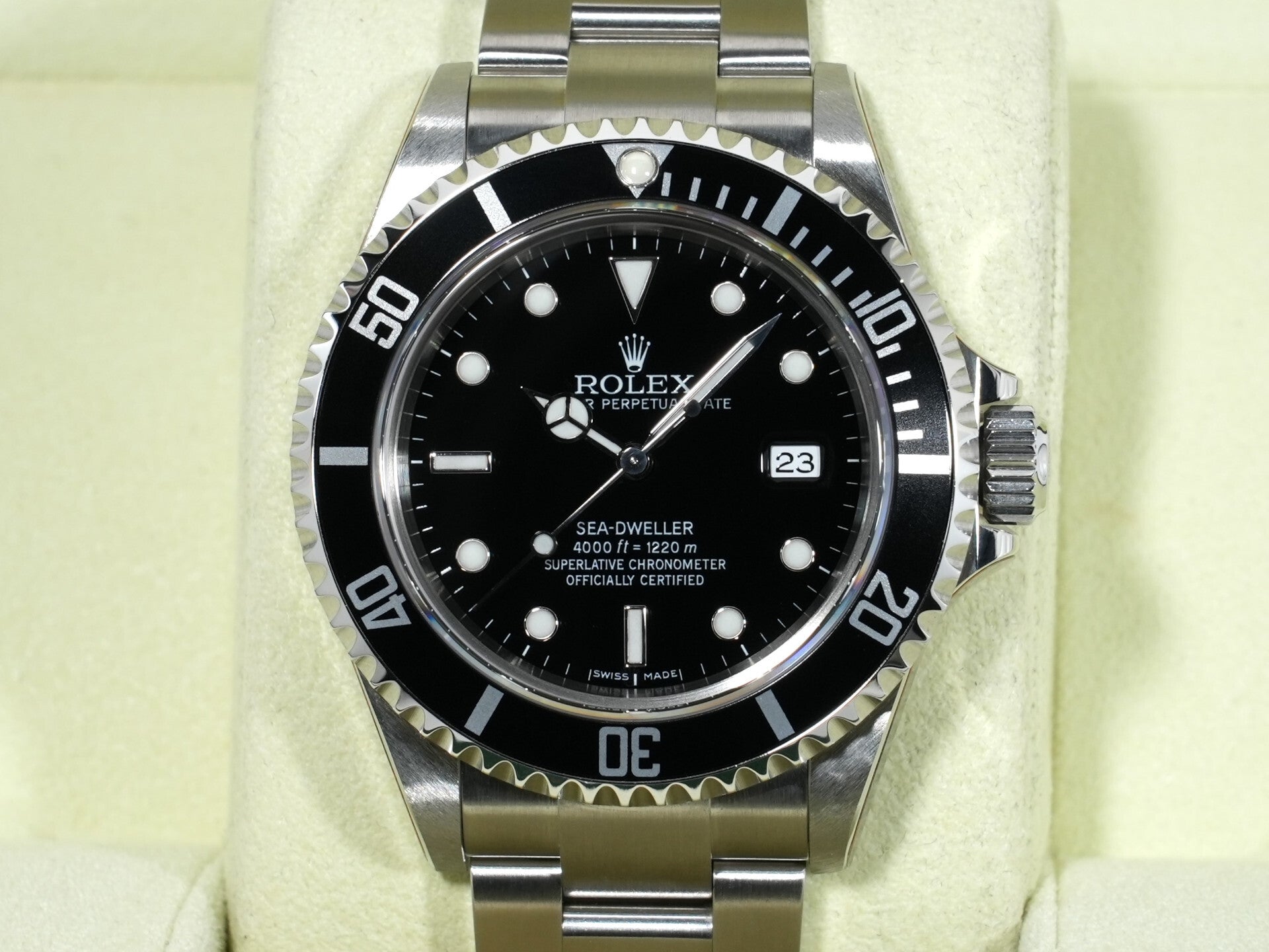 ロレックス シードゥエラー Ref.16600 ステンレススチール ブラック文字盤 デッドストック s7b6zcjd