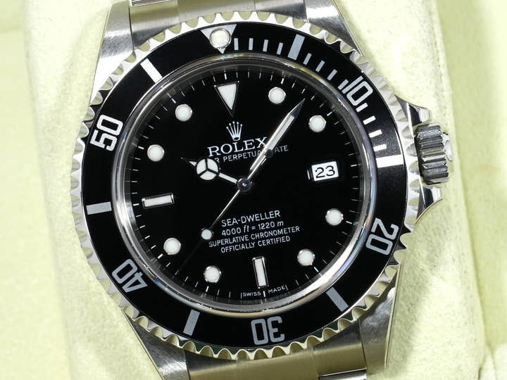 ロレックス シードゥエラー Ref.16600 ステンレススチール ブラック文字盤 デッドストック s7b6zcjd