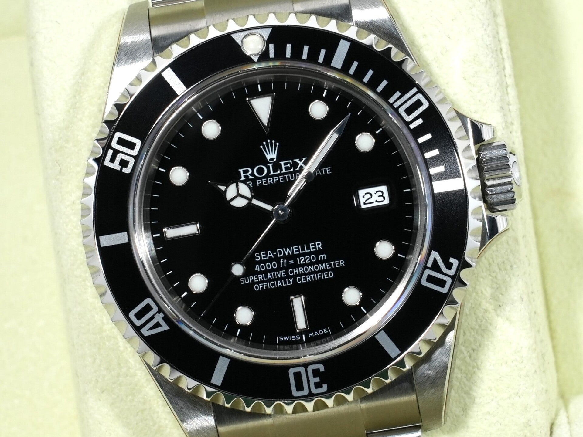 ロレックス シードゥエラー Ref.16600 ステンレススチール ブラック文字盤 デッドストック s7b6zcjd