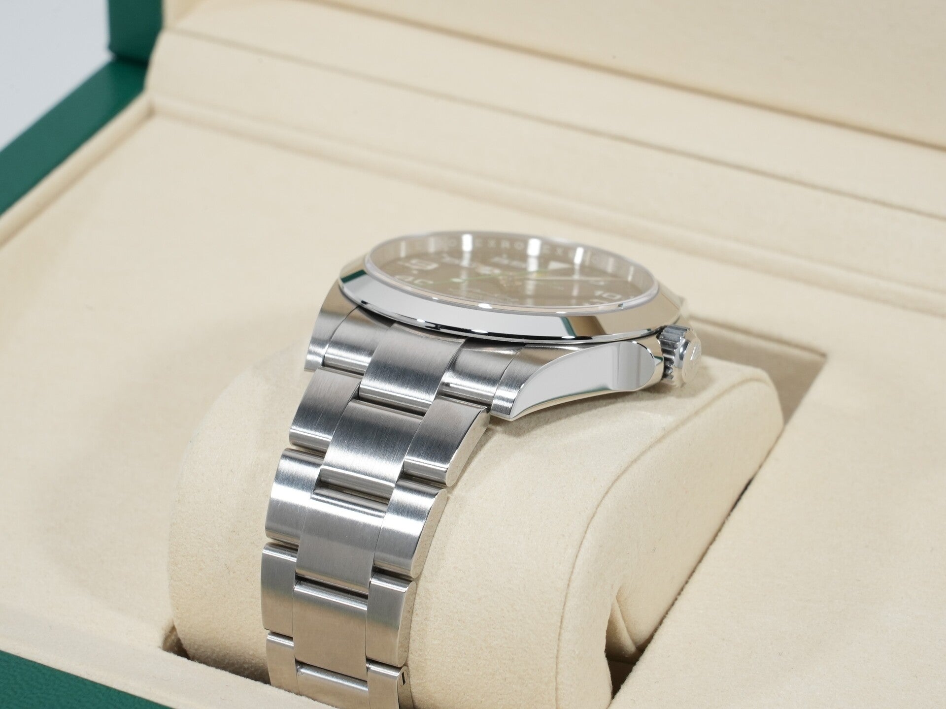 ロレックス エアキング Ref.126900 ステンレススチール ブラック文字盤 オイスターブレスレット 美品 3qhd5tkq