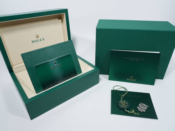 ロレックス エアキング Ref.126900 ステンレススチール ブラック文字盤 オイスターブレスレット 美品 3qhd5tkq